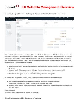 Denodo8 - Metadata Management Overview | PDF | Metadata | Data Model