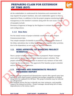 Conduct Project Delay Analysis and Prepare Extension of Time (Eot ...