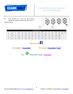 Cube and Dice Exercise Questions | PDF | Dice