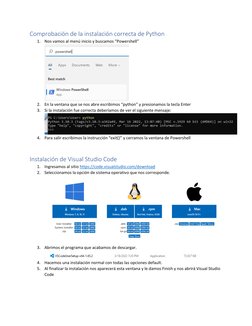 Instalación de Python y VS Code en Windows | PDF | Ventana (informática ...
