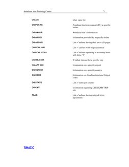 Amadeus Flight Code Reference Guide | PDF | Information Governance ...