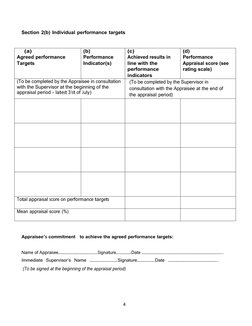 National Police Service Appraisal Form B | PDF | Performance Appraisal ...