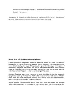 Understanding Literary Appreciation | PDF | Poetry