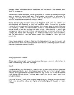 Understanding Literary Appreciation | PDF | Poetry