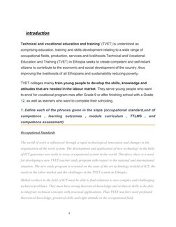 Ethiopian TVET Curriculum Overview | PDF | Competence (Human Resources ...
