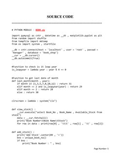 Bookstore Management System Project | PDF | User (Computing) | Computer ...
