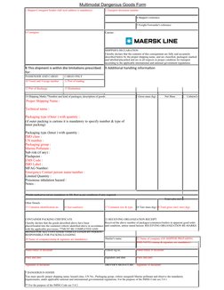 Multimodal Dangerous Goods Form Guide | PDF | Dangerous Goods | Cargo