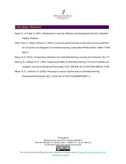 Multimedia Learning Theory Overview | PDF | Learning Theory (Education ...