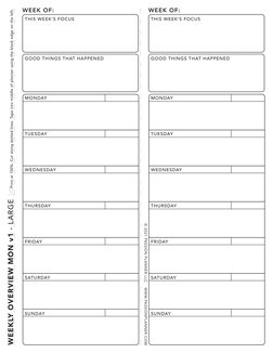 WEEKLY OVERVIEW MON v1 - LARGE
© 2021 PASSION PLANNER LLC 
WWW.PASSIONPLANNER.COM
"Print at 100%. Cut along dotted lines. Tap