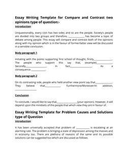 IELTS Writing Task 2 Essay Templates | PDF | Essays | International ...