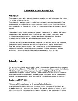 NEP 2020: Transforming Indian Education | PDF | Economic Growth ...