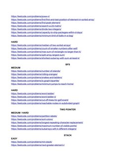 Fraz's DSA LeetCode Problem Sheet | PDF | Computer Programming ...