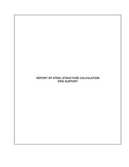 Pipe Support Structural Analysis Report | PDF | Structural Engineering ...