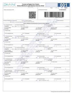 114. Nacionalidad
112. Número de identificación