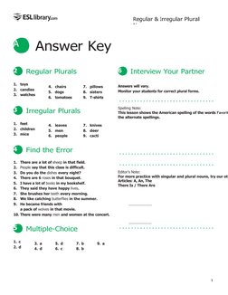116 - Regular and Irregular Plural Nouns - US | PDF | Plural | English ...