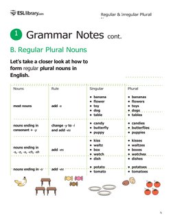 116 - Regular and Irregular Plural Nouns - US | PDF | Plural | English ...