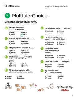 116 - Regular and Irregular Plural Nouns - US | PDF | Plural | English ...