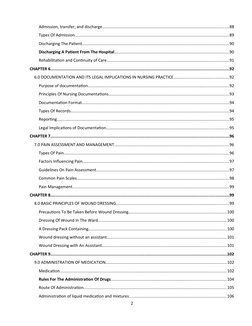 Admission, transfer, and discharge...........................................................................................