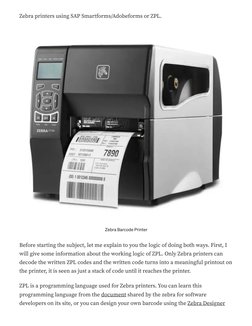 QR and Barcode Printing On Zebra Printer Using SAP (Smartforms ...