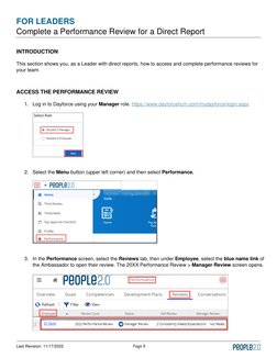 Dayforce Performance Review Example Dayforce Performance Review Guide | PDF | Computing | Communication
