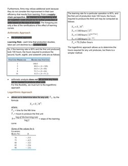 Furthermore, firms may refuse additional work because 
they do not consider the improvement in their own 
efficiency that res