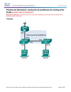 © 2014 Cisco y/o sus filiales. Todos los derechos reservados. Este documento es información pública de Cisco. 
Página 1 de