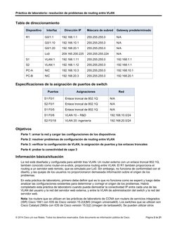 Práctica de laboratorio: resolución de problemas de routing entre VLAN 
© 2014 Cisco y/o sus filiales. Todos los derechos res
