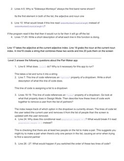 2. Lines 4-5: Why is "Sideways Monkeys" always the first band name shown?
Its the first element in both of the list, the adje