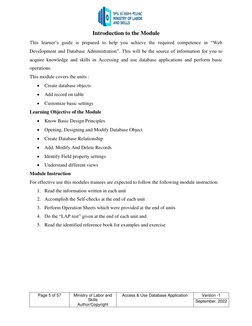 Access & Use Database Application | PDF | Databases | Microsoft Access