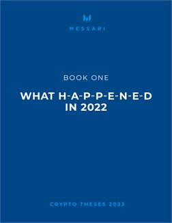 (https://messari.io/) (https://messari.io/)7
#theses2023
C R Y P T O  T H E S E S  2 0 2 3
BOOK  ONE
WHAT H­-A-P-P-E-N-E-D
I