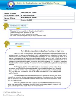 Grading System in DepEd Schools | PDF | Educational Assessment | Schools