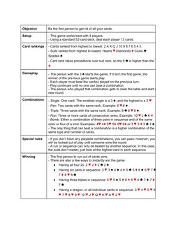 13 Card Game Rules and Gameplay | PDF | Games Of Chance | Plain Trick Games