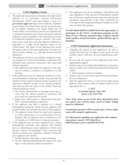 Ccht Recertification Form.pdf CCHT Certification Application Guide | PDF | Nursing | Test (Assessment)