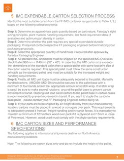 Imc Box FF IMC Expendable Standards | PDF | Packaging And Labeling | Pallet