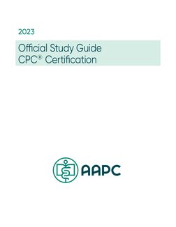 Official Study Guide  
CPC® Certification
2023
