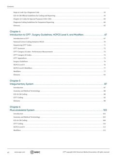 vi	
www.aapc.com	
CPT® copyright 2022 American Medical Association. All rights reserved.
Contents
Steps to Look Up a Diagnosi