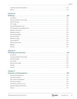 2023 Official Study Guide CPC® Certification 	
www.aapc.com (http://www.aapc.com)	
ix
Contents
Anesthesia-Related Teaching Ru