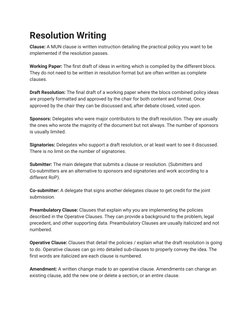 Essential MUN Terminology Guide | PDF | Committee | Government