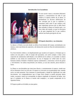 El Espacio en la Danza: Definiciones y Tipos | PDF | Bailes
