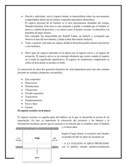 El Espacio en la Danza: Definiciones y Tipos | PDF | Bailes