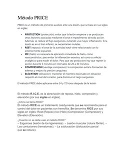 Método PRICE en lesiones deportivas | PDF | Rodilla | Hombro