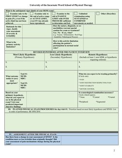 CRAFTE: Clinical Reasoning Assessment Tool | PDF | Pain | Physical ...