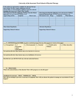 CRAFTE: Clinical Reasoning Assessment Tool | PDF | Pain | Physical ...