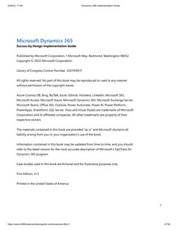23/8/22, 17:49
Dynamics 365 Implementation Guide
https://www.d365implementationguide.com/books/asvr/#p=3
2/734
