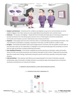 Commander Thinking Commander Personality Traits Overview | PDF | Metaphysics Of Mind ...