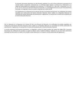 El presente documento electrónico ha sido firmado mediante el uso de la firma electrónica avanzada por el
servidor público co