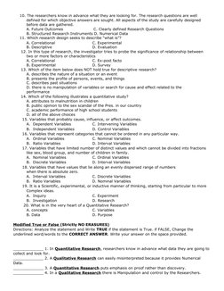 Grade 12 Practical Research 2 Exam | PDF | Statistics | Quantitative ...