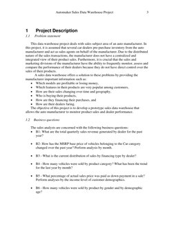Automaker Sales Data Warehouse Plan | PDF | Data Warehouse | Databases