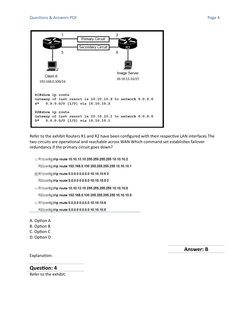 CCNA 200-301 Exam Questions & Answers | PDF | Computers