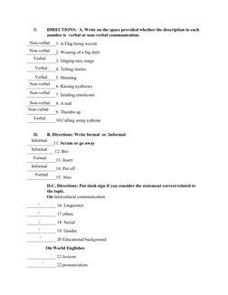 Purposive Communication Midterm Exam | PDF | Communication | Nonverbal ...